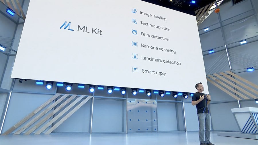 ML Kit and templates shown at I/O 2018