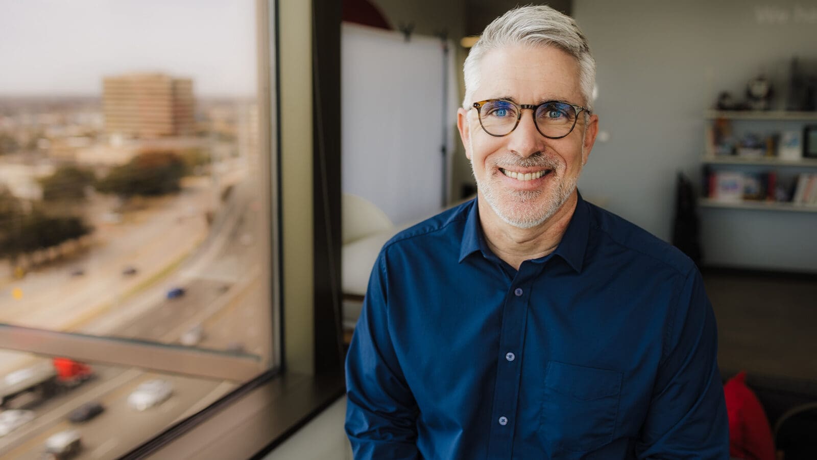 Image of Andrew Sevin at the Bottle Rocket offices