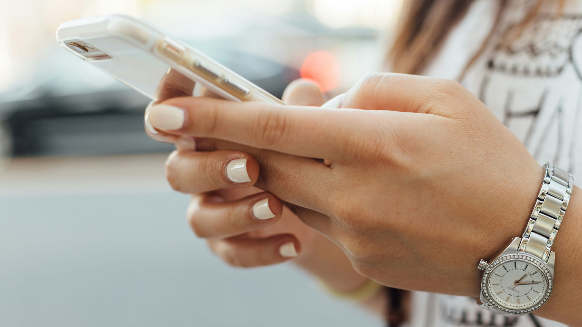 woman on phone